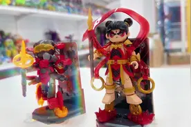 布鲁可哪吒！哪吒法相，哪吒战斗服轻松战胜牛魔王！#玩具