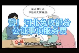 赞！河北免收部分公证事项服务费#法律常识 #公证 #遗嘱视频封面
