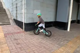 之前看到一个外国小孩骑自行车上楼梯的视频很火视频封面