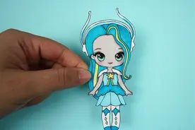 #手工diy 巴啦啦小魔仙换装贴纸制作