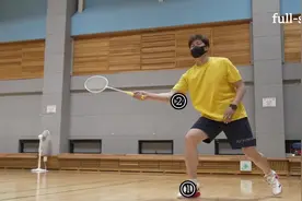 球场吸睛小技巧！一个视频教会你两个花式羽毛球动作！ #羽毛球视频封面