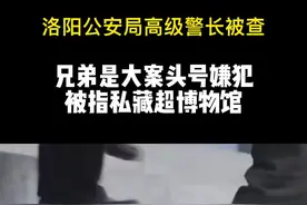 洛阳公安局高级警长被查，兄弟是大案头号嫌犯，被指私藏超博物馆视频封面