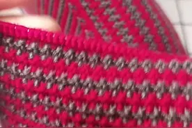 棉鞋条纹花教程九#手工毛线编织 #爱生活爱编织 视频封面
