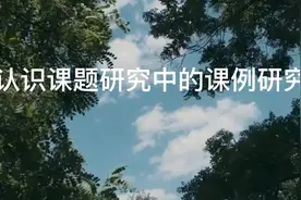 认识课题研究中的课例研究##教育 #知识分享 #学习 #教师编视频封面