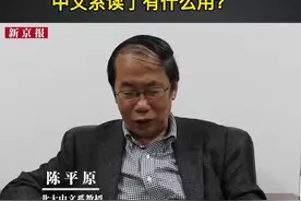 #北大 中文系教授陈平原：中文系读了有什么用？视频封面