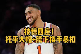 攻守两端显神威！托平高高跃起大帽干扰三分成功，紧接着前场得球起飞完成胯下换手暴扣技惊四座！#nba季前赛 #nba高燃混剪 视频封面