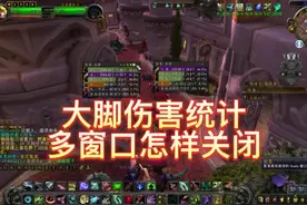 大脚插件伤害统计多窗口关闭的方法#魔兽世界 #魔兽世界女玩家