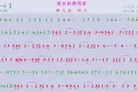 #故乡的原风景 #动态曲谱 #我要➭上热门 #陶笛 #伴奏 #完整歌曲视频封面