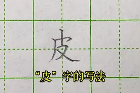 “皮”字的写法#硬笔书法 #小学生练字入门教学 #规范字书写视频封面