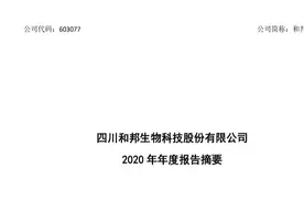 和邦生物2020财报风险评估视频封面