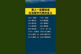 红包数字代表的含义#男人必看 #涨知识视频封面