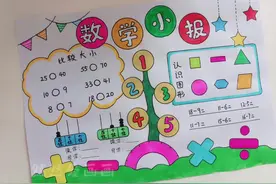 一年级数学小报#用尺子画手抄报 简单好看一学就会#小学生手抄报视频封面