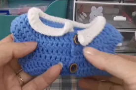 第一次尝试拍钩针视频讲解，有点小紧张#棉花娃娃衣服 #钩针编织