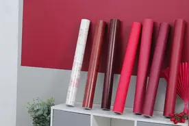 红色自粘贴纸衣柜子翻新旧家具桌子橱柜门中国红喜庆墙纸婚庆壁纸视频封面