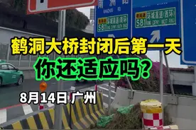 8月13日至明年1月31日，1998年建成通车的广州鹤洞大桥实施全封闭施工，请车主合理选择通行路径#鹤洞大桥  
视频封面