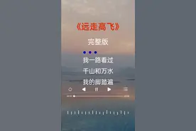 #远走高飞#经典老歌#音乐推荐 #情感@DOU+小助手 视频封面