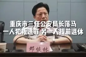 重庆市三任#公安局长 落马，一人犯叛逃罪，另一人提前退休 #邓恢林