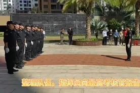 保安队伍:单个军人队列动作#队列训练 #抖音小助手