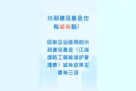 水利建设基金的减免，你get到了吗？视频封面