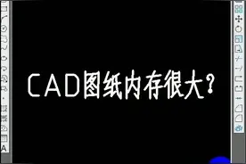 #cad教程 #cad讲堂 CAD图纸内存很大，很卡?教你给图纸减肥@抖音短视频视频封面