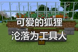 #我的世界 可爱狐狸沦落为工具人...大家也来试着造一个吧~@DOU+小助手