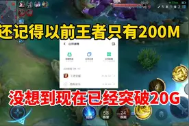 还记得以前王者只有200M，说好的精简版去哪了？现在已经突破20G视频封面