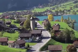 瑞士🇨🇭格林德瓦尔德小镇，又称冰河村，位于少女峰脚下#记录你的惊喜之旅 #带着抖音去旅游