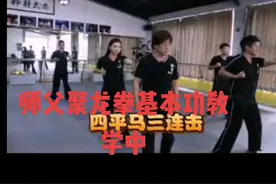 梁小龙师父聚龙拳基本功教学中，师父辛苦了视频封面