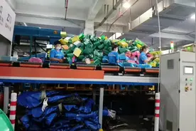 参观快递分拣处，分拣员的流水线实操工作流程 #智能物流视频封面