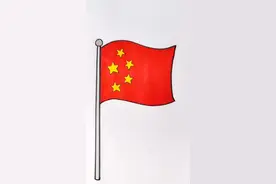 这样画五星红旗秒会！#简笔画#育儿视频封面