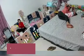 4月3日，福建泉州，#丈夫半月后偷回家妻子激动跳起 ：结婚多年还在热恋视频封面