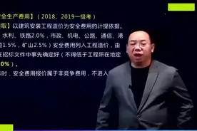 安全文明施工费的比例及使用的相关内容。#一级建造师 #学习视频封面