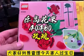 乐高40460玫瑰，生日礼物，情人节必备#潮玩 #积木 #乐高视频封面