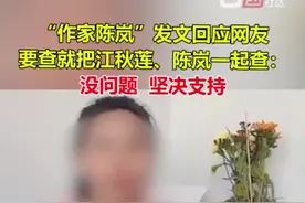 3月14日，作家陈岚发文回应“网友要查就把江秋莲、质疑江秋莲的陈岚一起查”：没问题。坚决支持。视频封面