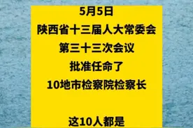 陕西10市检察院检察长获省人大常委会批准任命#陕西 视频封面