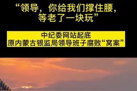 “领导，你给我们撑住腰，等老了一块玩”中纪委网站起底原内蒙古银监局领导班子腐败“窝案”视频封面