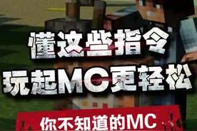 懂得这几个指令，你就能掌控整个世界！ #mc指令大全  #我的世界