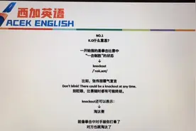 张伟丽42秒K.O对手？你却还不知道K.O啥意思？#西加英语视频封面