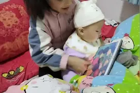 姐姐带娃的结果最后都是娃哭着找妈妈！#熊孩子系列视频封面