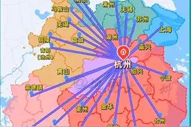 杭州出发两小时内可通达城市分布，2024年浙江铁路实现大丰收，杭温高铁、沪苏湖高铁相继开通运营，杭州至温州，杭州至上海形成更多的高铁通道。 2025年浙江还要开通运营三条高铁，杭衢高铁、金建高铁和温玉高铁。2025年浙江计划开工的高铁项目有沪乍杭高铁、温福高铁等。#高铁 #浙江 #杭州 #地图知识 #顾与南 视频封面