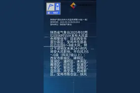 陕西省气象台发布大风蓝色预警[Ⅳ级/一般]视频封面
