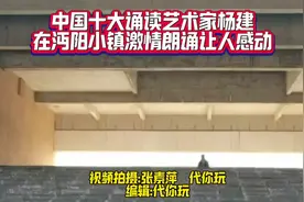 中国十大诵读艺术家杨建在仙桃沔阳小镇激情朗诵让人感动视频封面