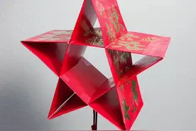 用五个红包制作五角星灯笼，简单又漂亮，快跟小朋友一起来试试吧#幼儿园手工 #手工diy #亲子手工 #手工灯笼 #元宵节灯笼