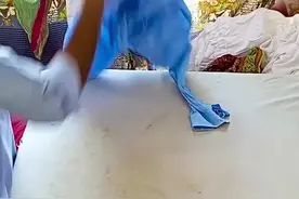 “菜干”秒变挺直的西装#巴基斯坦#熨烫机 #国外视频分享 #解压视频封面