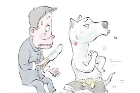 狗狗：来啊！谁怕谁啊 （素材来源@黄师傅！（求关注））#画画#狗狗#搞笑#狗狗的心思都写在脸上了 #不养狗不知道养狗的乐趣视频封面