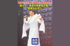 刘德华台北唱《中国人》被绿营攻击，国台办：两岸同胞都是中国人，都是龙的传人！#台海时刻 #刘德华 #中国人