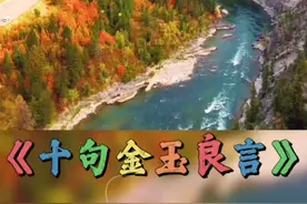 《这十句金玉良言》 #感悟人生感悟生活 #认知 #思维格局 #情感共鸣 #家庭婚姻情感视频封面