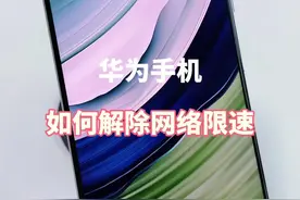 华为手机如何解除网络限速 #内容启发搜索 #手机使用技巧 #华为手机小技巧 #解锁手机隐藏技能 #鸿蒙玩机技巧