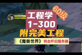 魔兽世界60级怀旧服，工程学1到300实测，附完美工程教学。