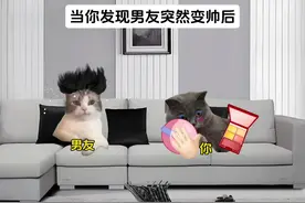 当你发现男友突然变帅后 #猫meme #搞笑 #抽象 #万万没想到